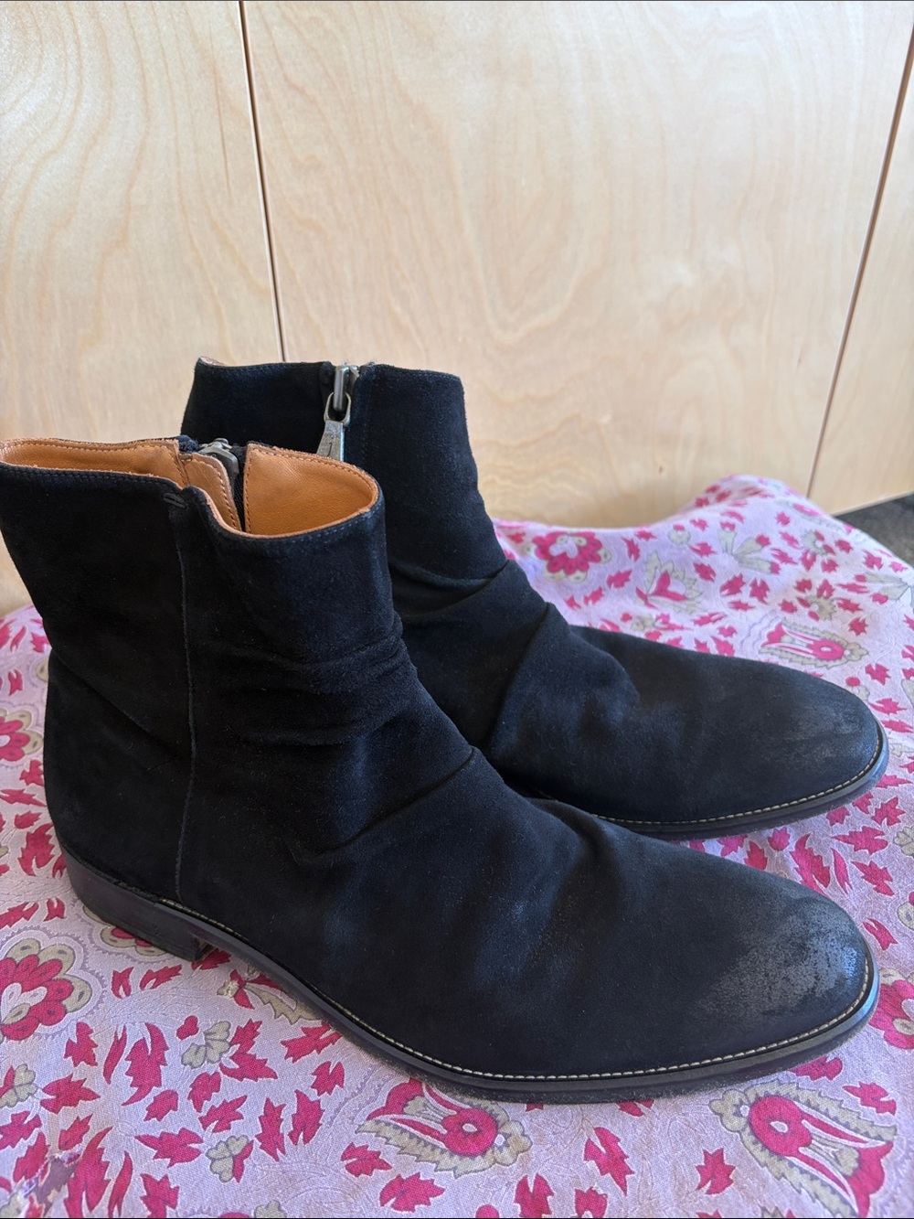 John Varvatos suede boots